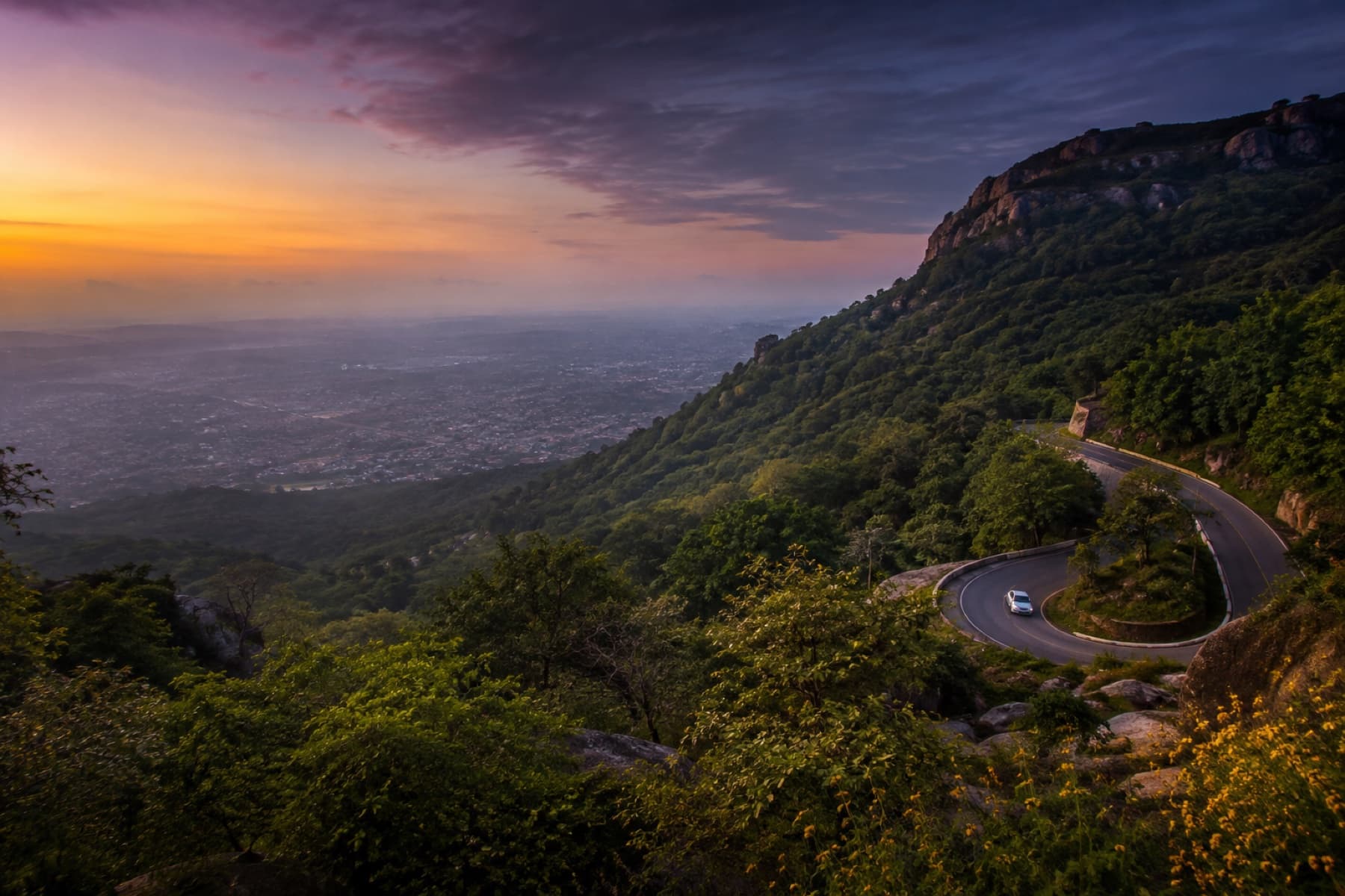 Illustrative travel view for Temple views, wildlife and family stops